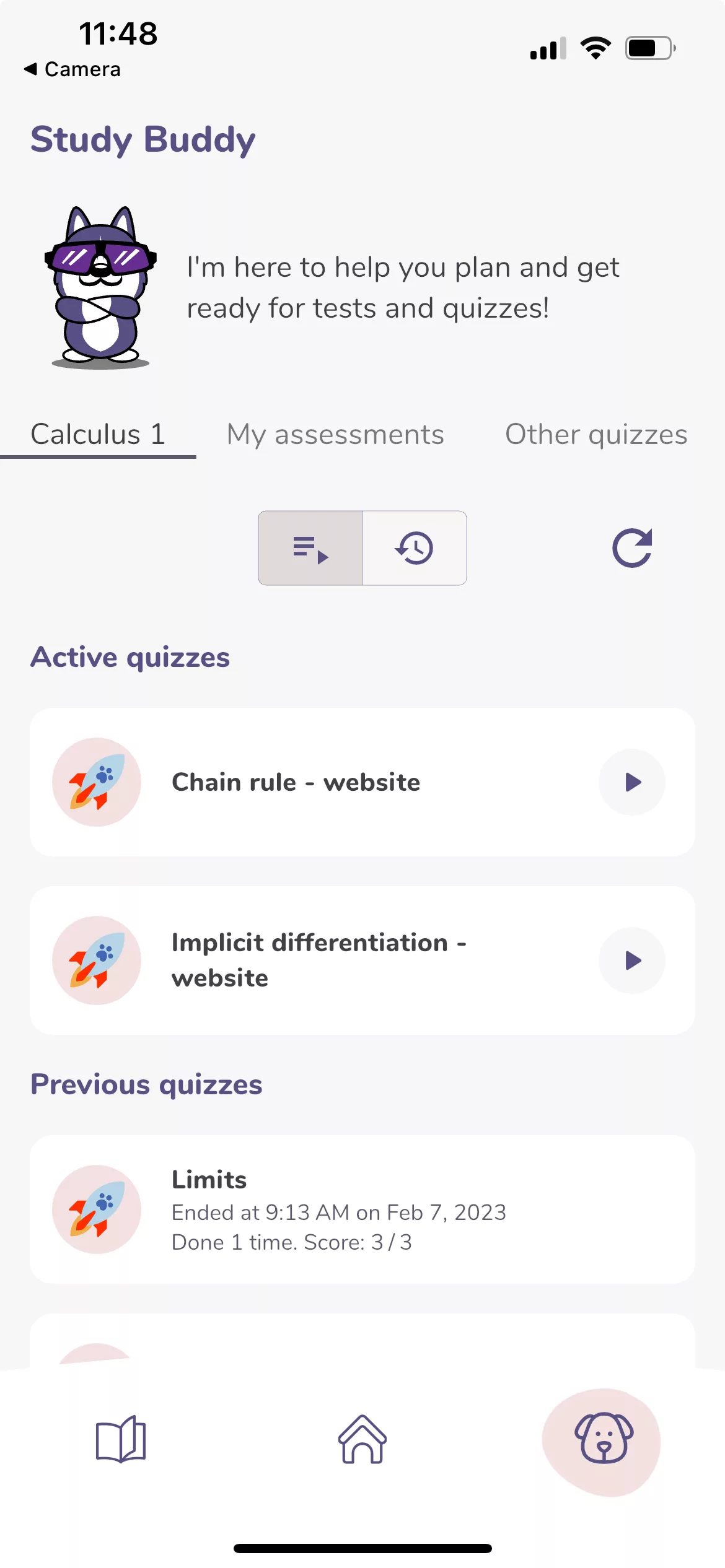 Student class view